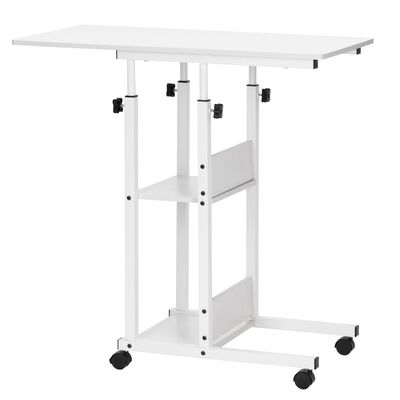 Stolík na notebook 80x40 cm SPRINGOS Lineo HF0059 biely