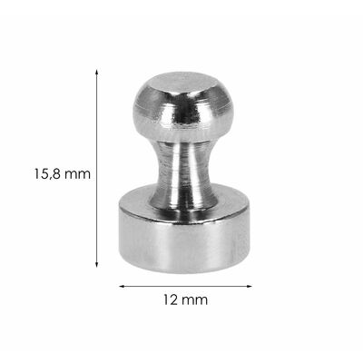 Neodymové magnety 10ks SPRINGOS HA5142 strieborné