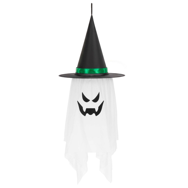 Halloweensky duch LED závesný 117 cm SPRINGOS HA7592 biely