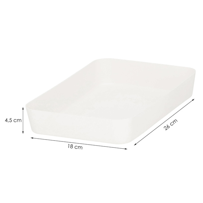 Organizér do šuplíka 26x18x4, 5 cm SPRINGOS HA3063 biely