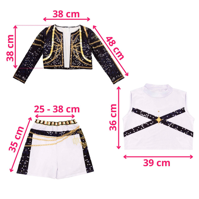 Dievčenské halloweensky kostým Rumi 120-130 cm SPRINGOS HA7594