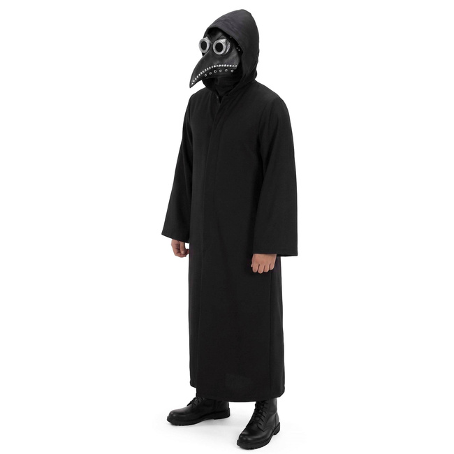 Halloweensky kostým morového doktora L/XL SPRINGOS HA7596 – čierny