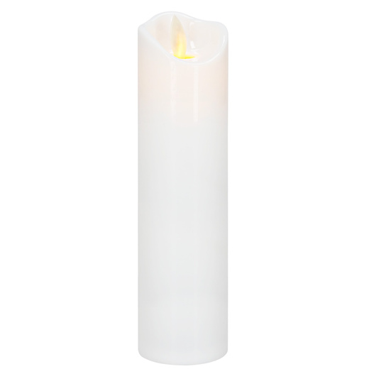 LED sviečka s pohyblivým plameňom 13,5 cm SPRINGOS HA7551 biela