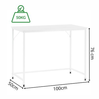 Písací stôl 100x50 cm SPRINGOS Vasto HF0042 biely