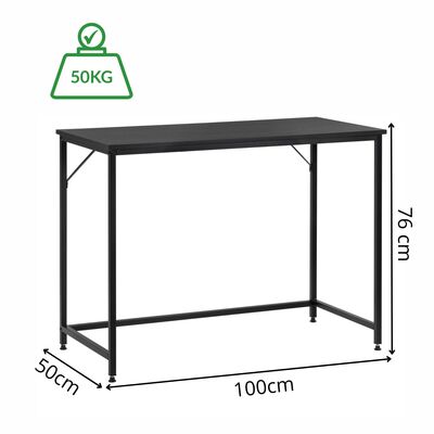 Písací stôl 100x50 cm SPRINGOS Vasto HF0043 čierny