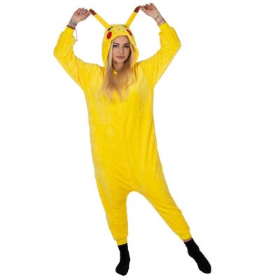 Dámske pyžamo overal Pikachu veľ. S SPRINGOS Kigurumi žlté