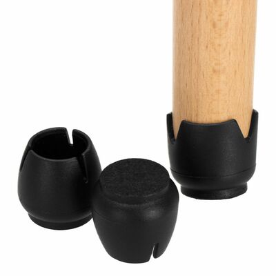 Silikónové krytky na nohy stoličiek 4ks 12–16 mm SPRINGOS HA7255 čierne