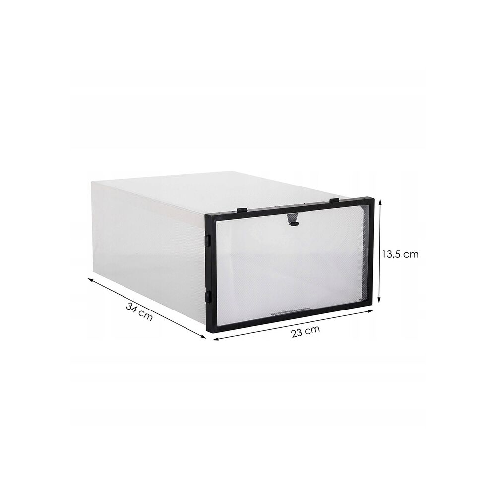 Úložný box na topánky 34x23x13, 5 cm SPRINGOS HA3004 priehľadný