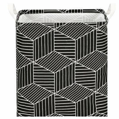 Úložný box 35 l skladací SPRINGOS HA0105 čierno-krémový