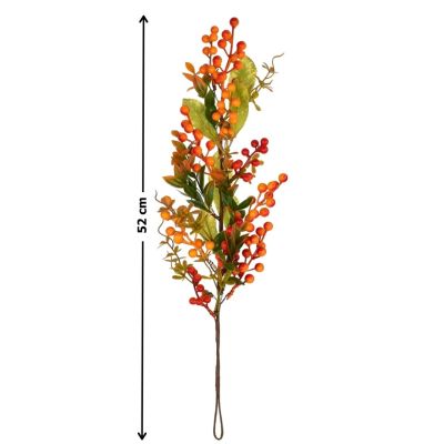 Umelá vetvička s bobuľami 52 cm DOMMIO DA-8891 viacfarebná